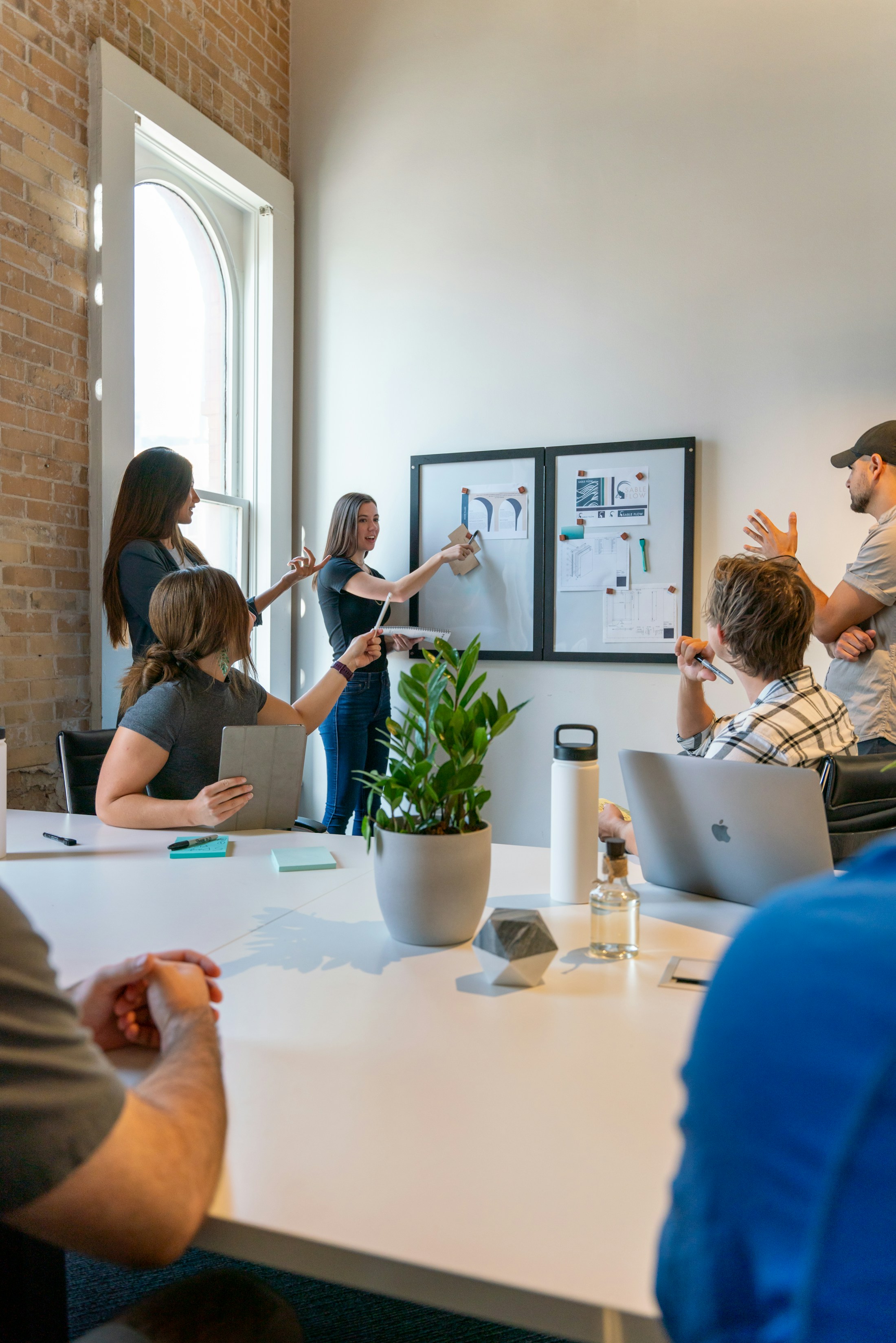 People gathered for a roundtable consulting discussion